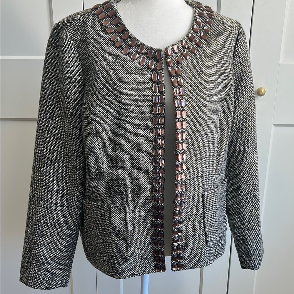 Dana Buchman Black and Brown Women's Jacket